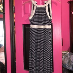 Blue stripe dress